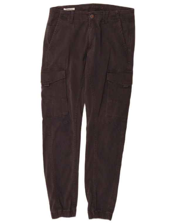 Jack & Jones Hombre Paul Tapered Joggers Pantalones Cargo W30 L32 Algodón Gris