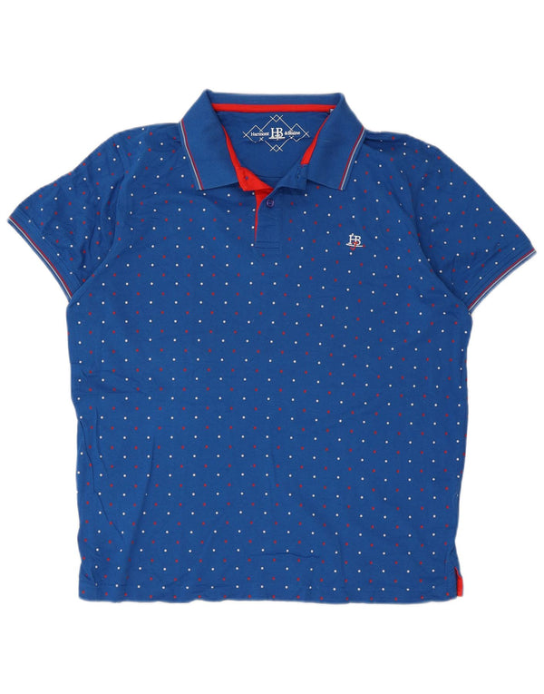 Harmont & Blaine Polo Hombre XL Algodón Lunares Azules