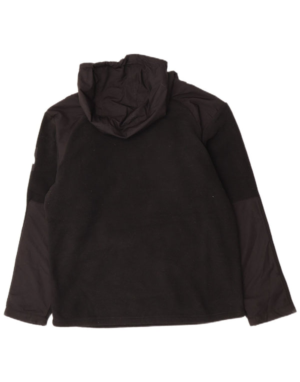 The North Face Mens Hooded Fleece Jumper Medium Black Polyester