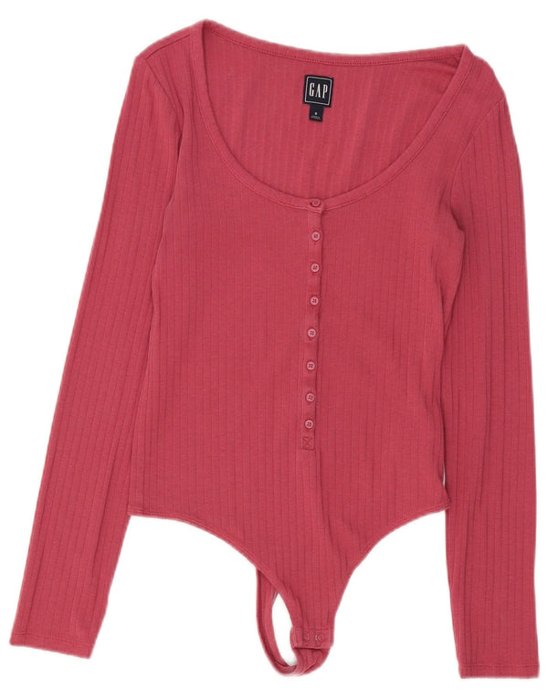Gap Body de manga larga para mujer UK 40 Small Pink Cotton
