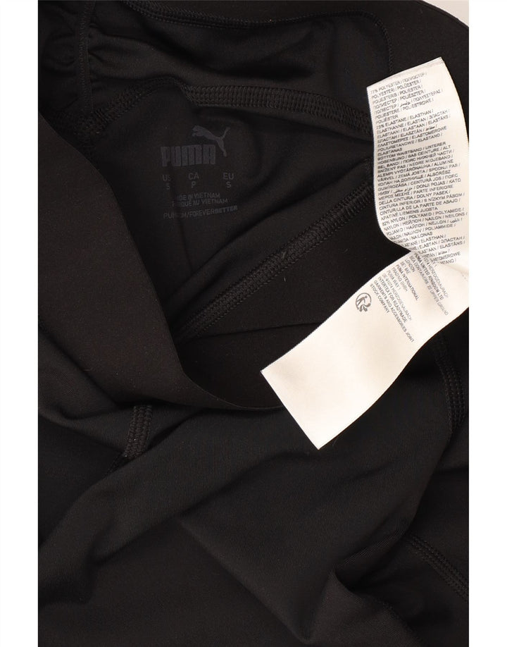 PUMA Leggings ajustados para mujer UK 10 Small Poliéster negro
