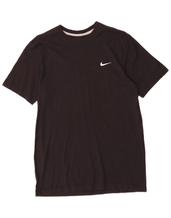 Camiseta NIKE Regular Fit para hombre, talla mediana, algodón negro