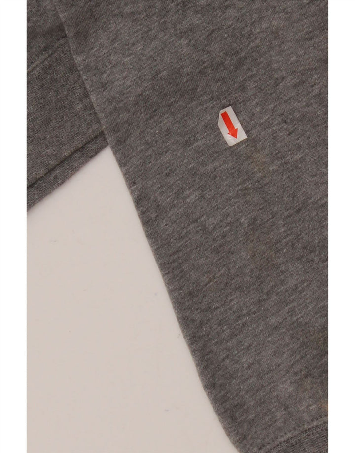 NIKE Sudadera con capucha gráfica para niños de 12 a 13 años, color gris grande