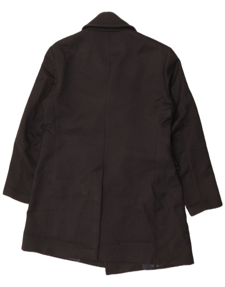 Zara Hombre Abrigo Cruzado UK 44 2XL Negro