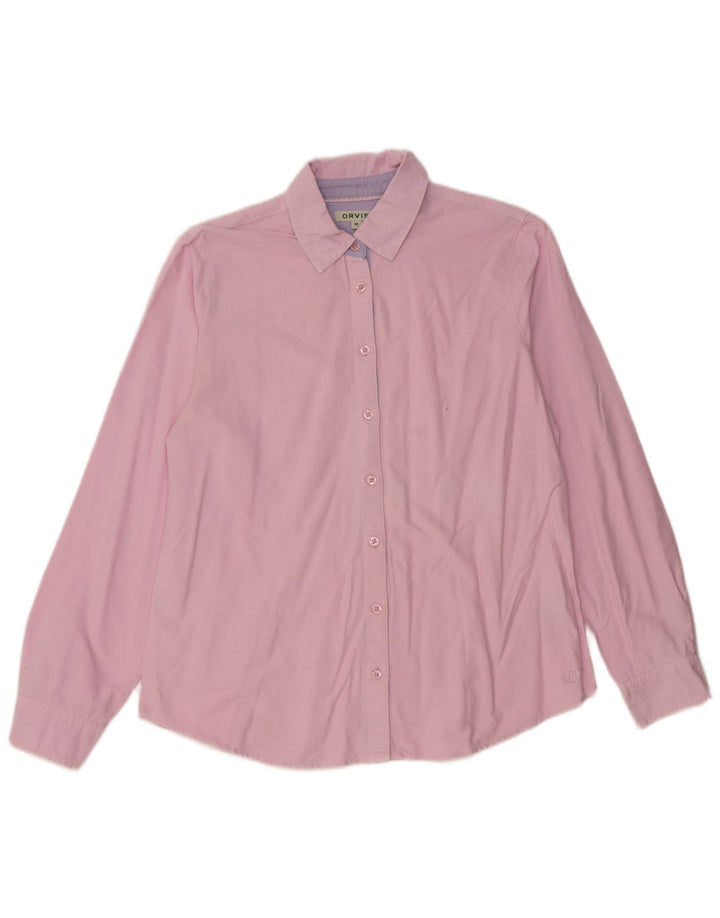 Camisa Orvis para mujer Reino Unido 44 Algodón rosa medio