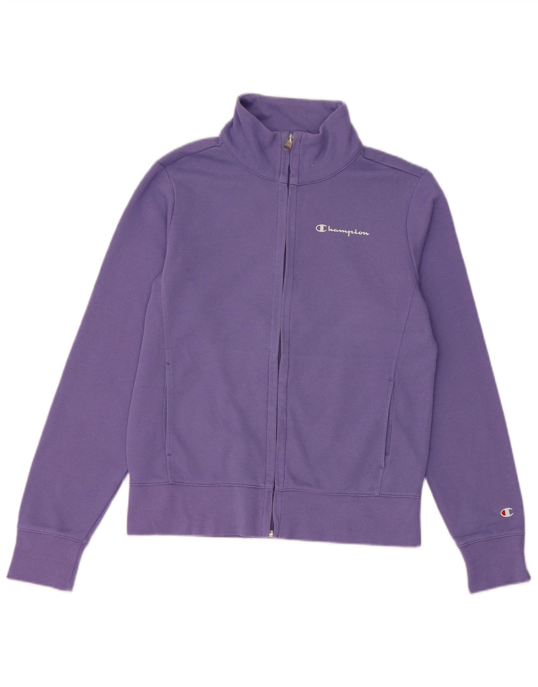 CHAMPION Chaqueta de chándal para mujer Reino Unido 14 Algodón morado mediano
