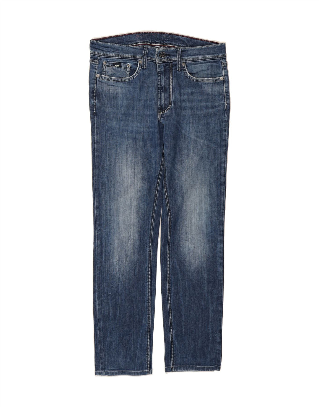 GAS Womens Straight Jeans W32 L28 Blue Cotton Vintage Gas and Second-Hand Gas from Messina Hembry 