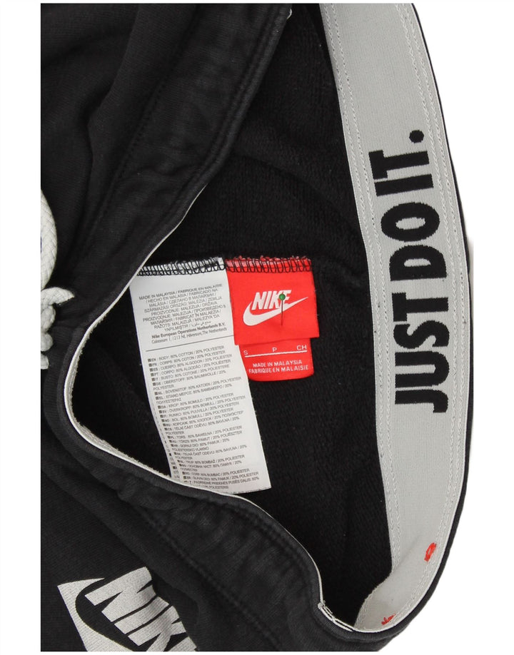 NIKE Mujer Chándal Pantalones Joggers UK 10 Small Negro Algodón