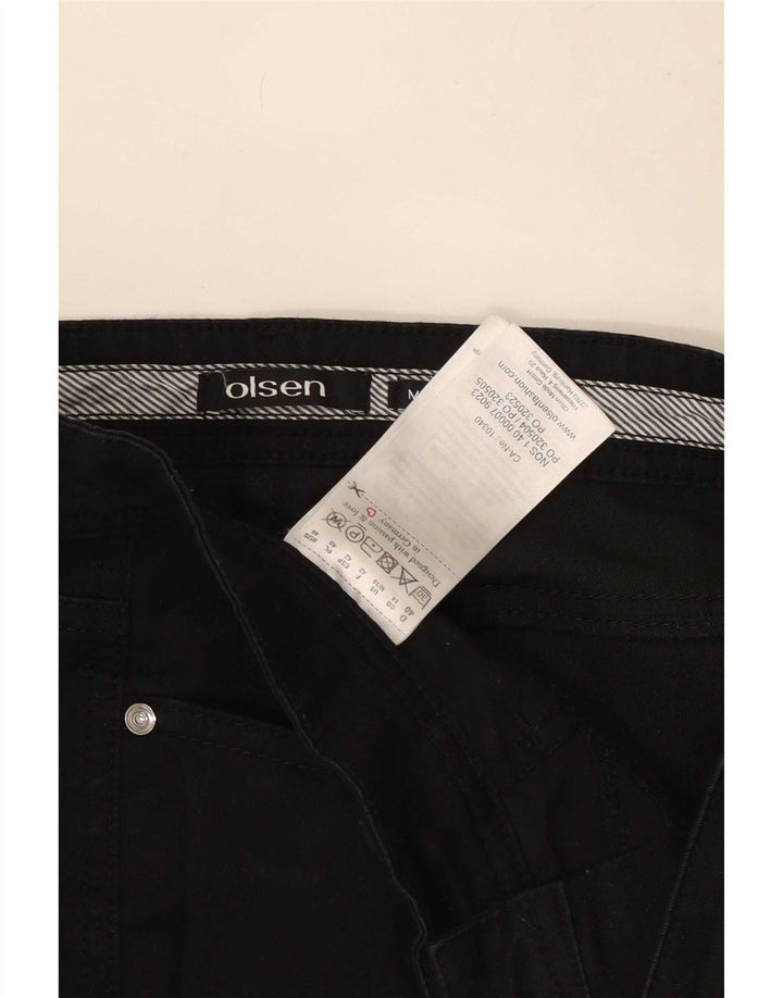 Olsen Vaqueros Slim para Mujer UK 14 Medium W30 L30 Negro