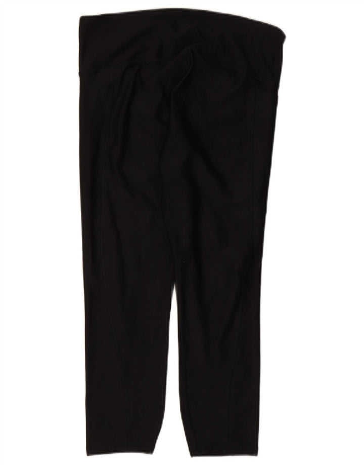 Under Armour Leggings capri para mujer UK 44 Poliéster negro grande