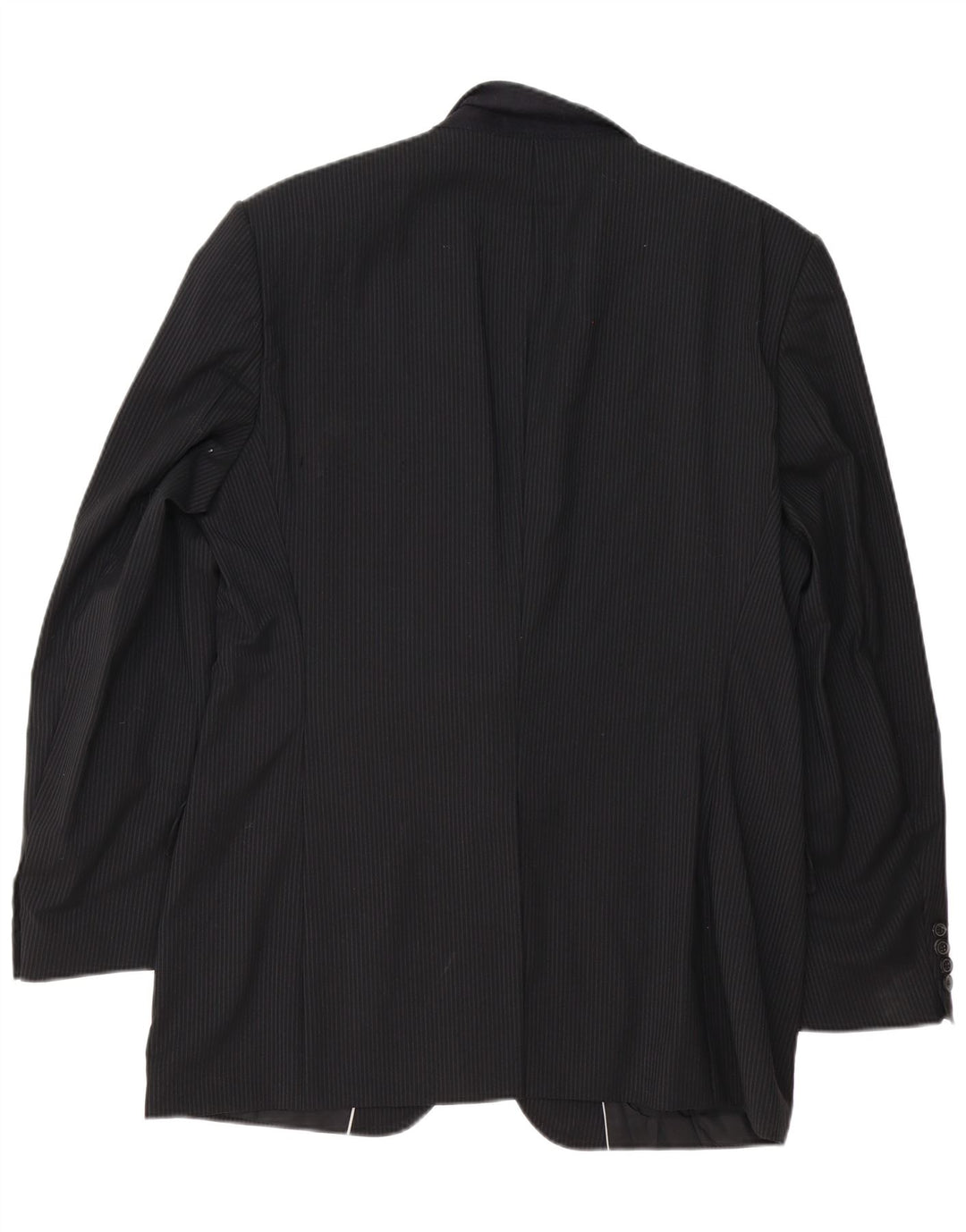 Hugo Boss Chaqueta tipo blazer de 2 botones para hombre EU 54 2XL Lana virgen a rayas negras