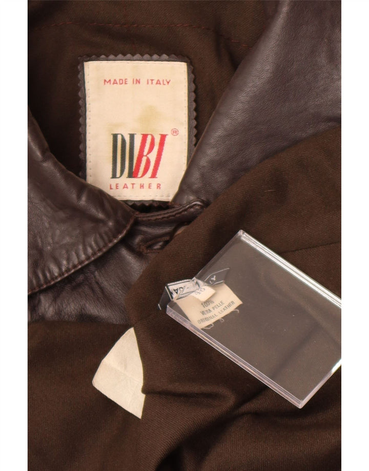 Abrigo de piel para mujer Dibi IT 48 XL Cuero marrón