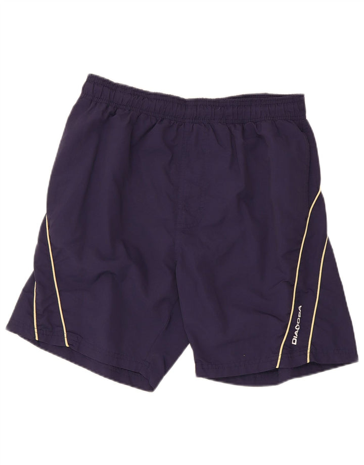 Diadora Pantalón Corto Deportivo Hombre Medium Azul Marino Poliamida