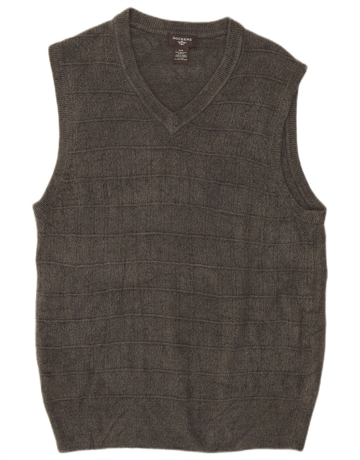 Dockers Chaleco para hombre Camiseta sin mangas Acrílico gris medio