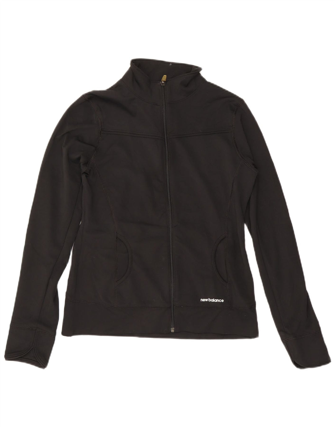 New Balance Chaqueta de chándal para mujer UK 12 Mediana Negro Poliéster