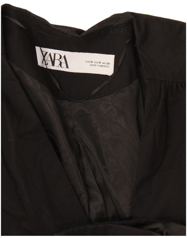Zara Mujer Blazer Chaqueta Reino Unido 12 Mediano Negro