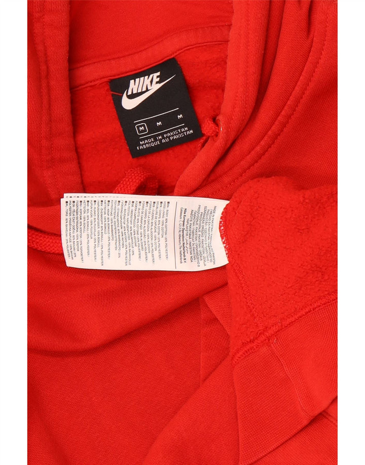 NIKE Hombre Sudadera con capucha Jumper Medium Rojo Algodón
