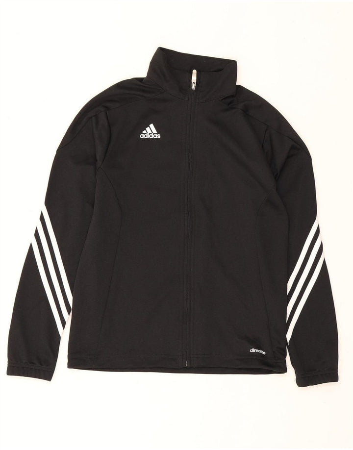 Adidas Chicos Climalite Chándal Top Chaqueta 11-12 Años Negro Poliéster