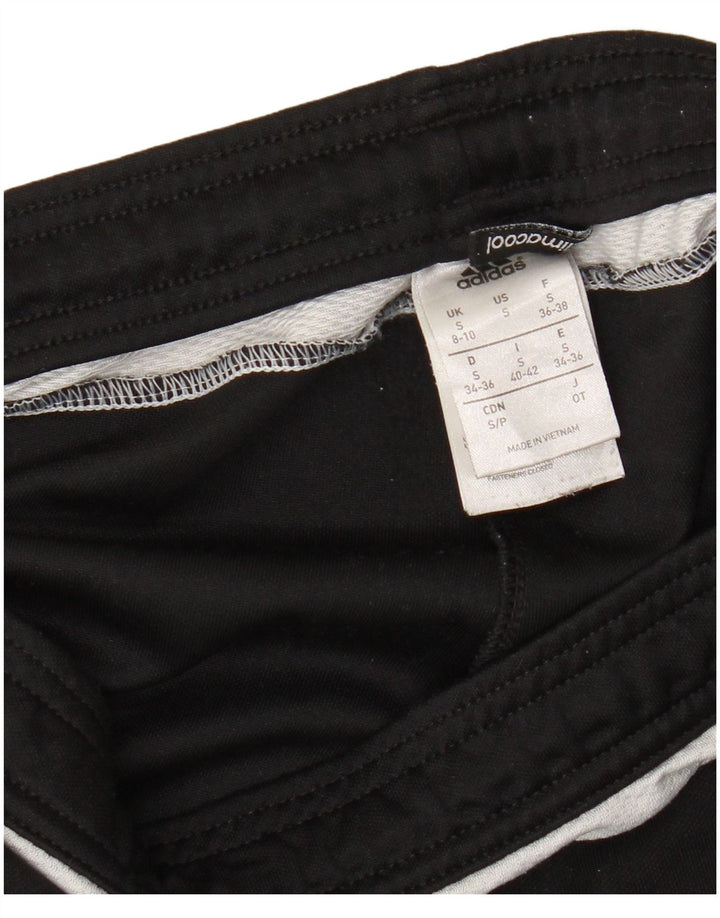 ADIDAS Mujer Climacool Chándal Pantalones UK 8/10 Pequeño Negro Poliéster