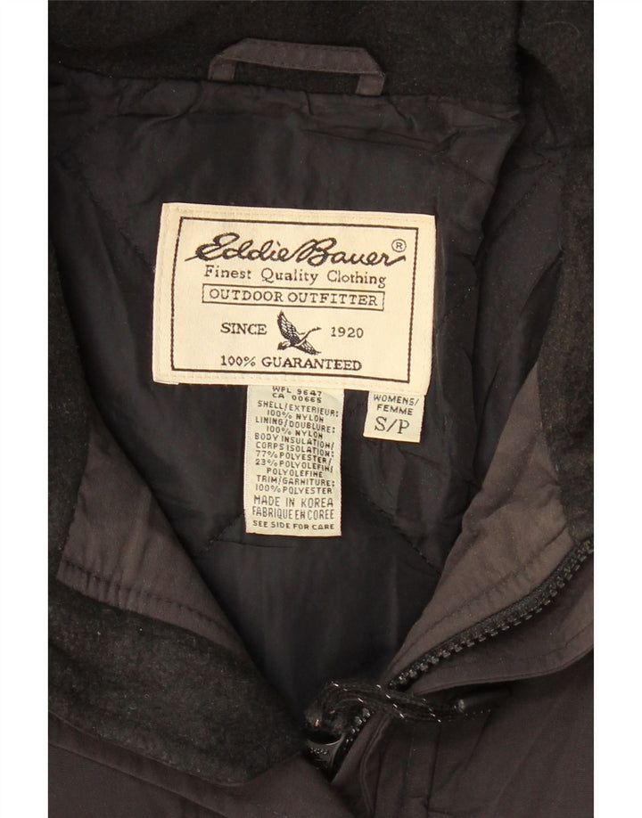 EDDIE BAUER Chaqueta cortavientos Weather Edge para mujer UK 10 Small Black