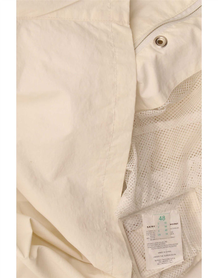 Chaqueta utilitaria para mujer Sergio Tacchini UK 48 Medium Off White Polyamide
