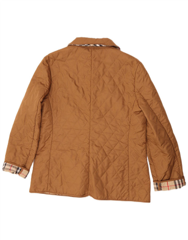 Burberry Chaqueta acolchada para mujer Reino Unido 46 Algodón beige grande