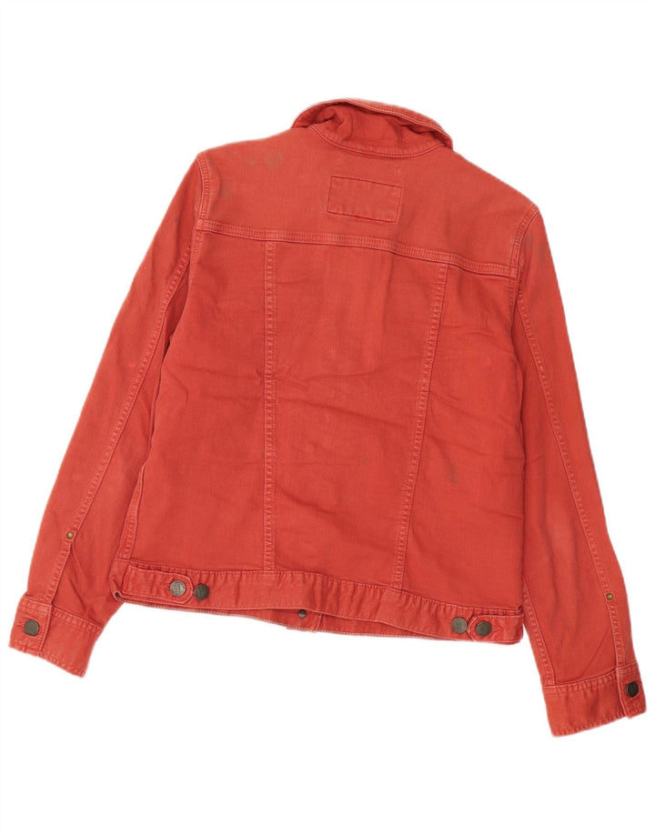 EDDIE BAUER Chaqueta vaquera para mujer Reino Unido 16 Algodón rojo grande