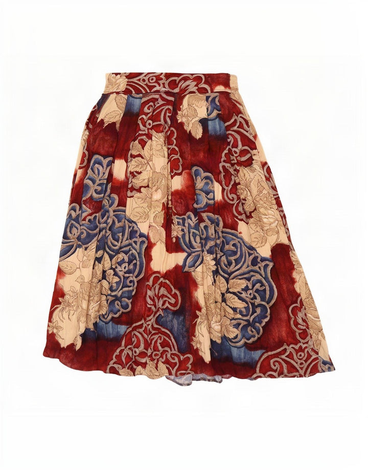 Pippa Dee Falda acampanada plisada para mujer UK 12 Medium W28 Multicolor Floral