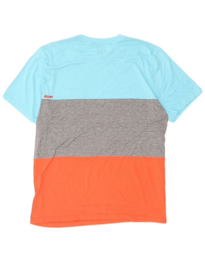 Volcom Camiseta gráfica para hombre Top XL Algodón color block multicolor