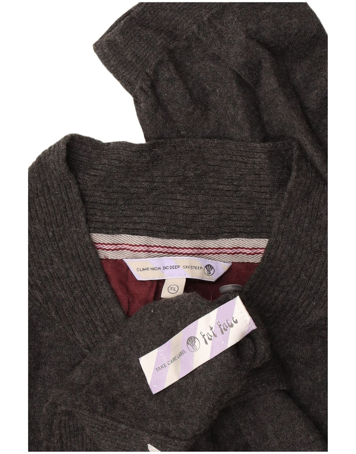 Jersey para hombre con cuello abotonado de Fat Face XL Algodón gris