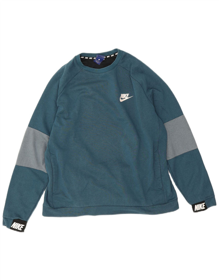 Nike - Sudadera tipo jersey para hombre, talla grande, color azul