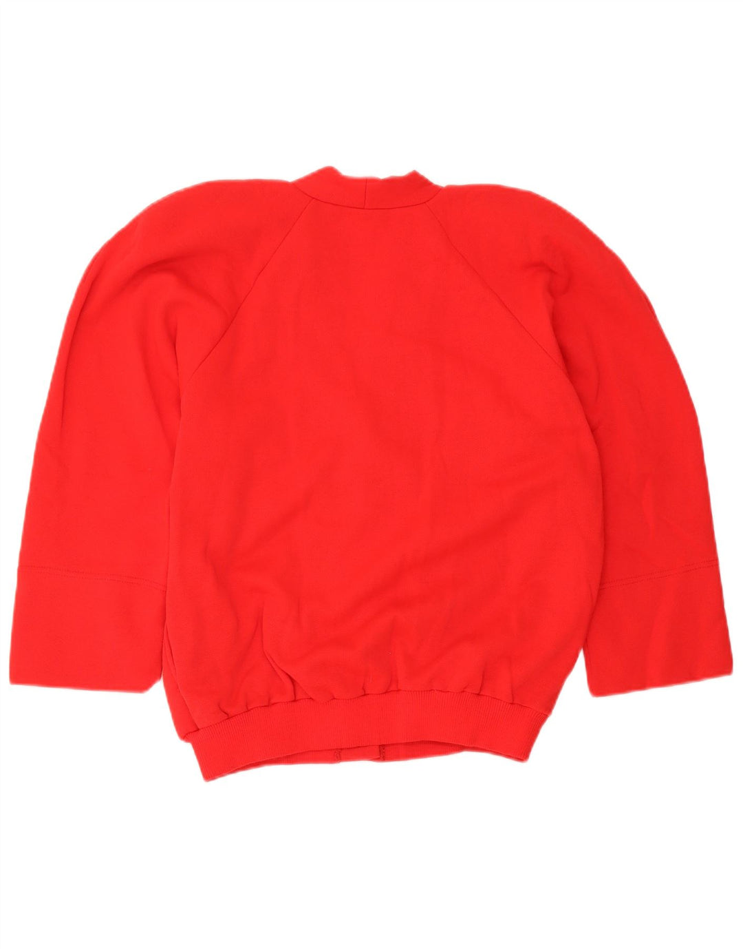 Vintage mujer oversized Cardigan suéter Reino Unido 10 pequeño algodón rojo