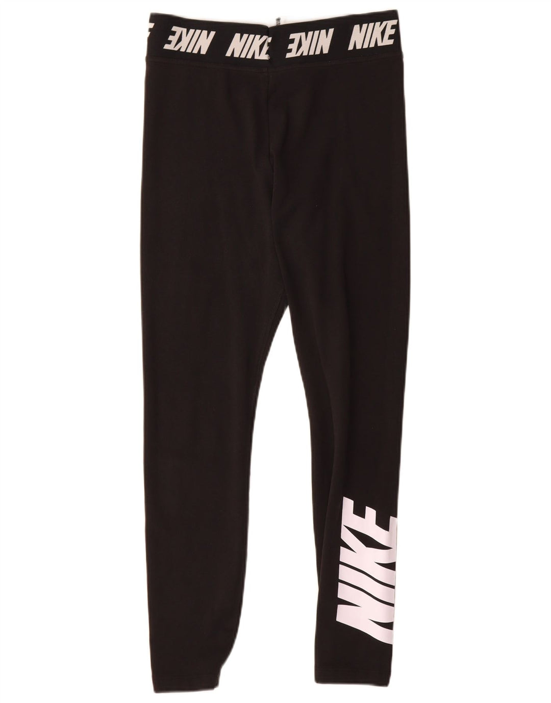 Nike - Leggings gráficos para mujer (talla 40), algodón negro mediano