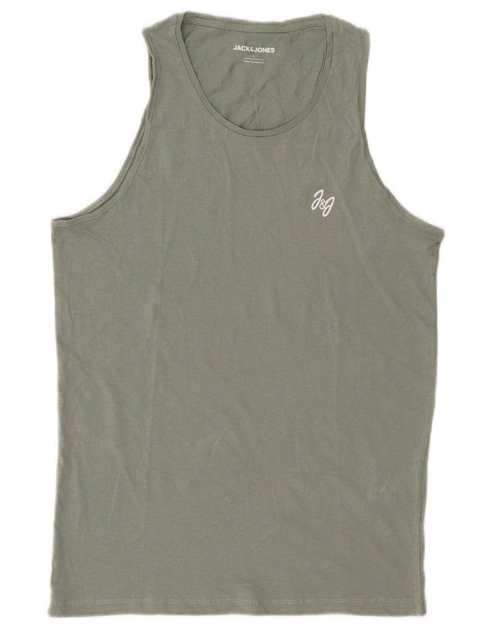 Jack & Jones Hombre Chaleco Top Grande Caqui Algodón