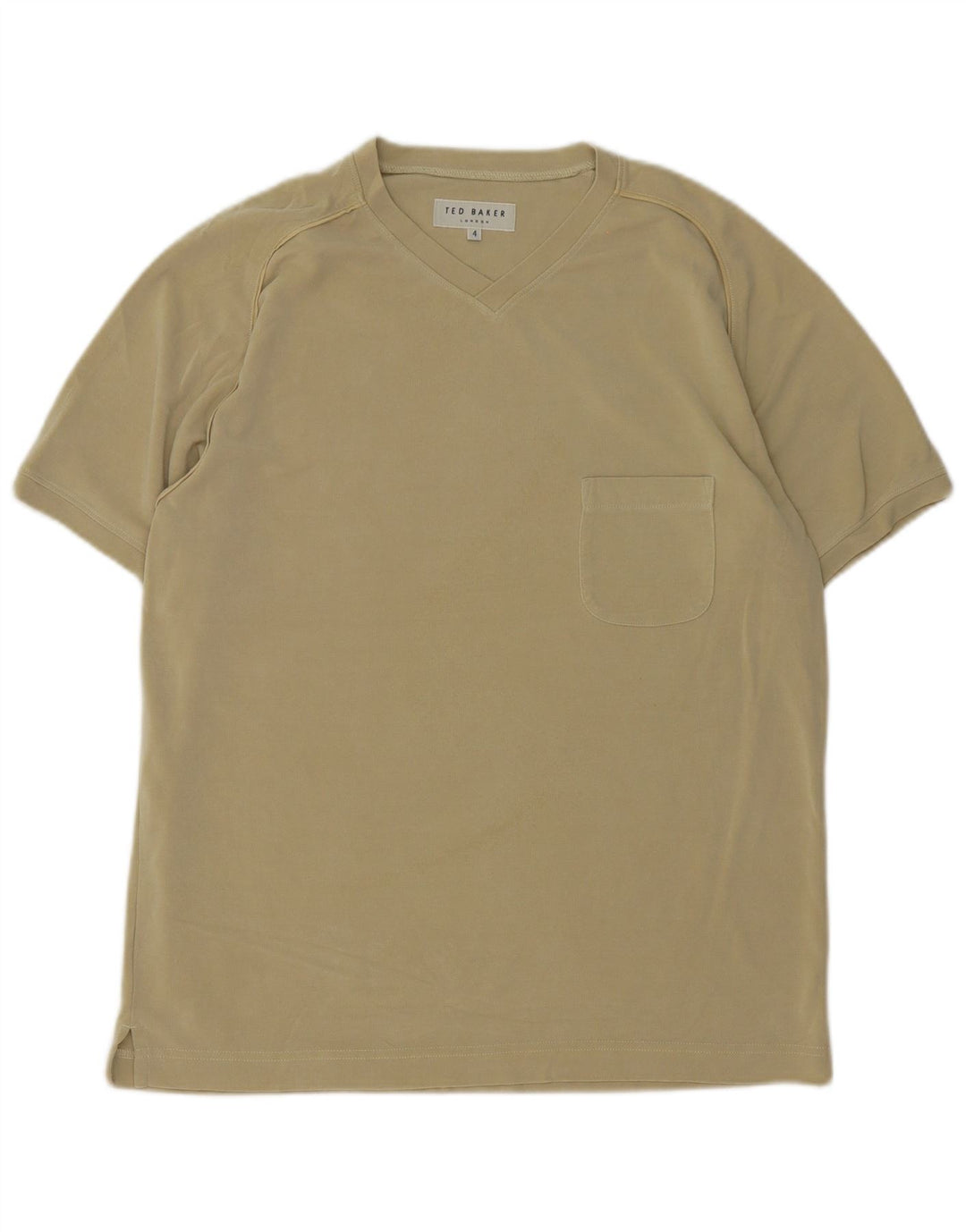 Ted Baker - Camiseta para hombre, talla 4, algodón caqui grande