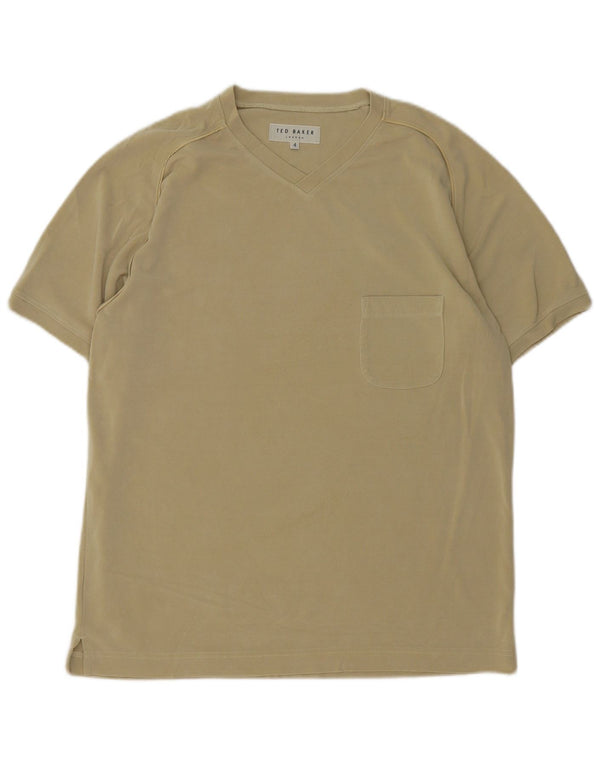 Ted Baker - Camiseta para hombre, talla 4, algodón caqui grande