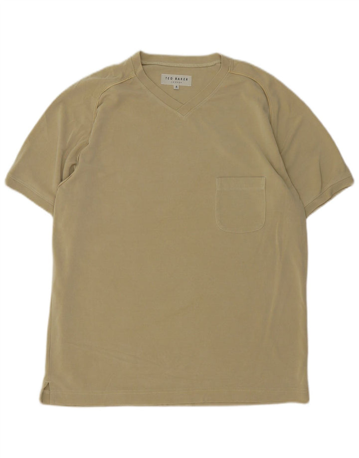 Ted Baker - Camiseta para hombre, talla 4, algodón caqui grande