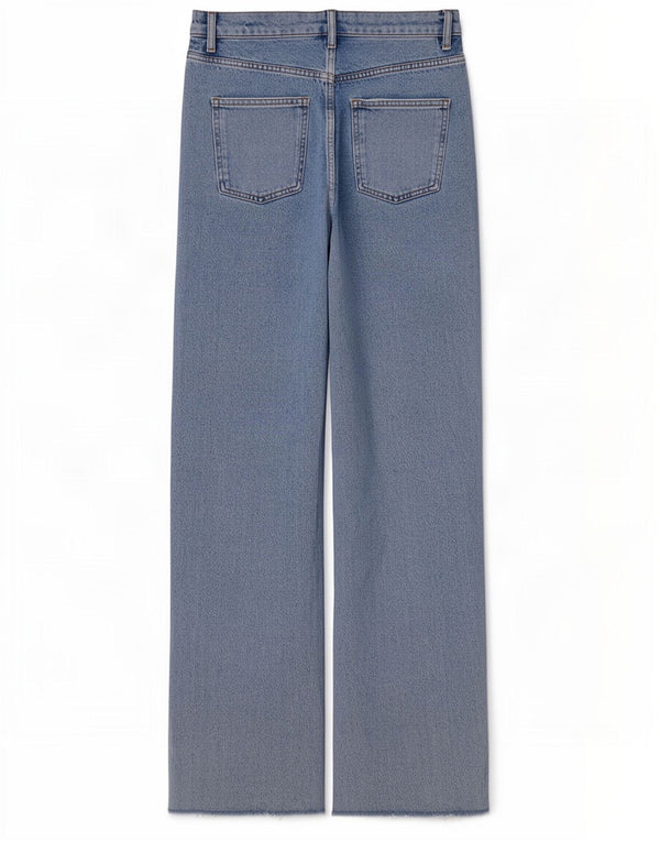 Zara Vaqueros Rectos Mujer EU 38 Small W28 L34 Azul