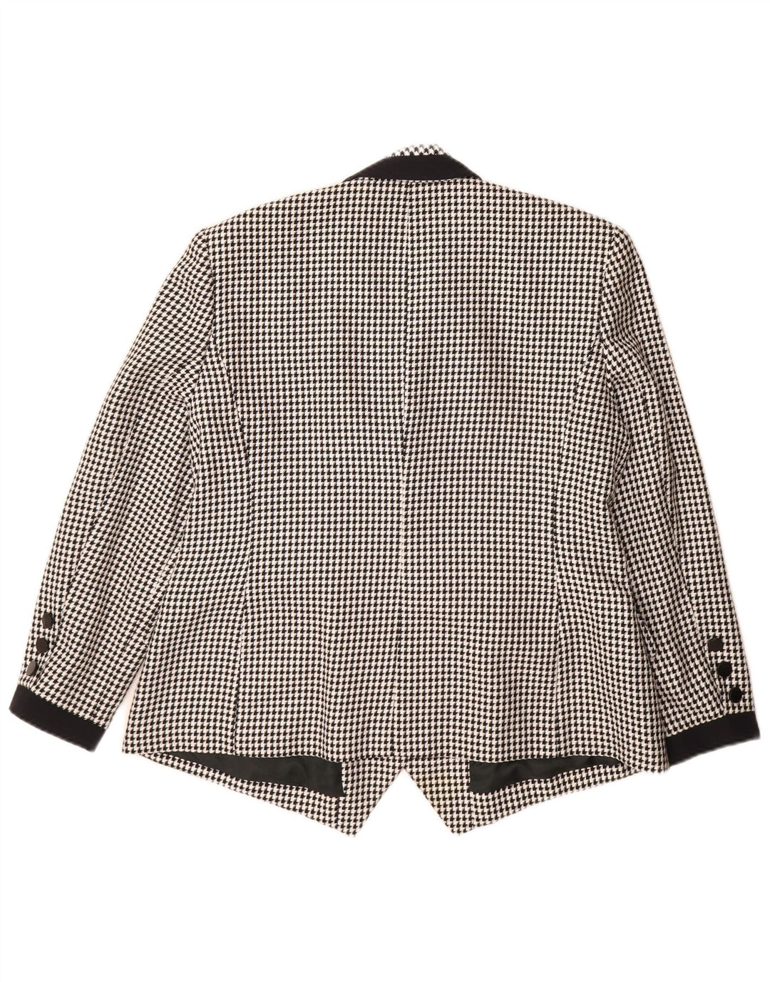 Hardob Chaqueta tipo blazer con doble botonadura para mujer UK 20 2XL Pata de gallo negra