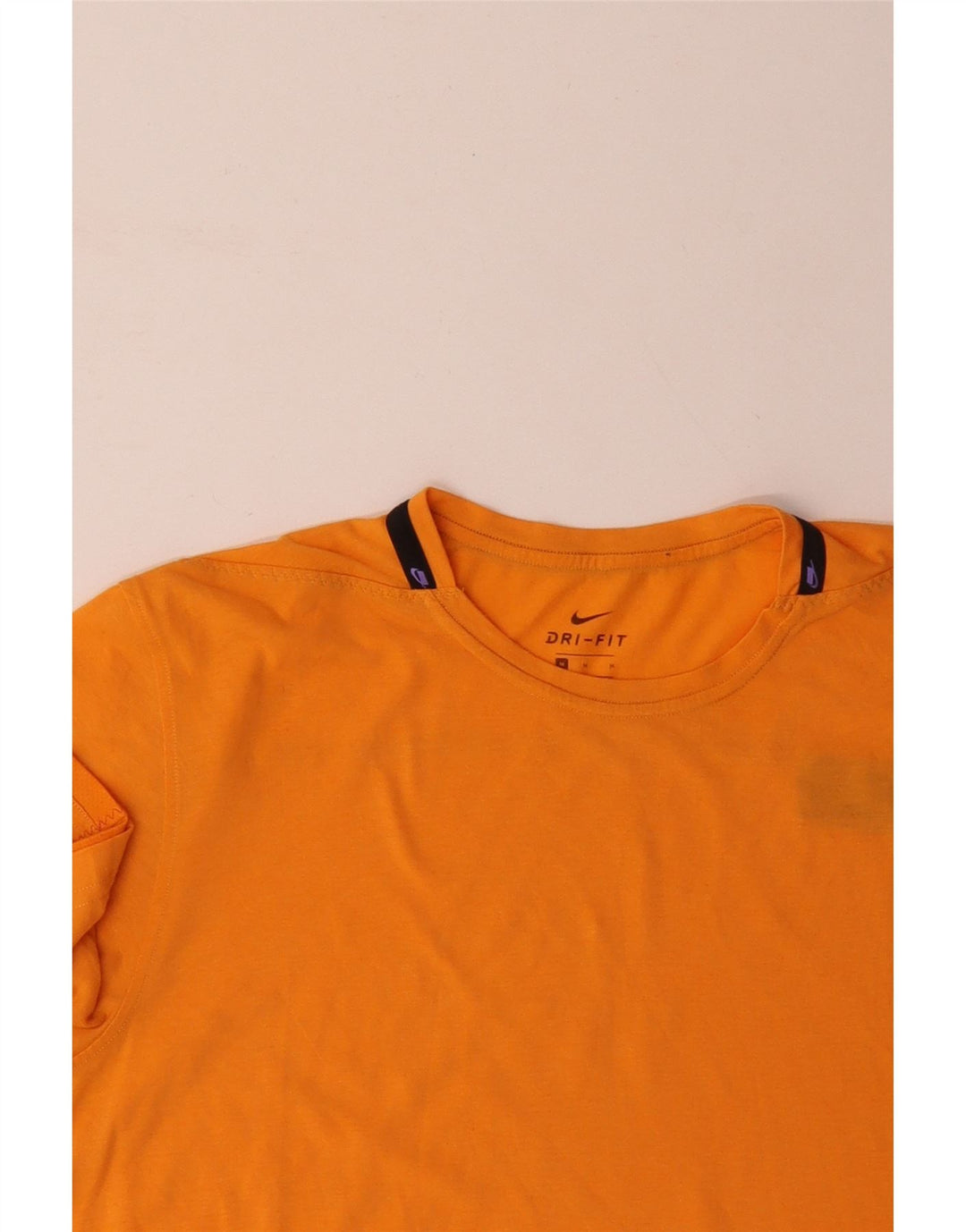 NIKE Camiseta Dri Fit para Hombre Top de algodón Naranja Mediano