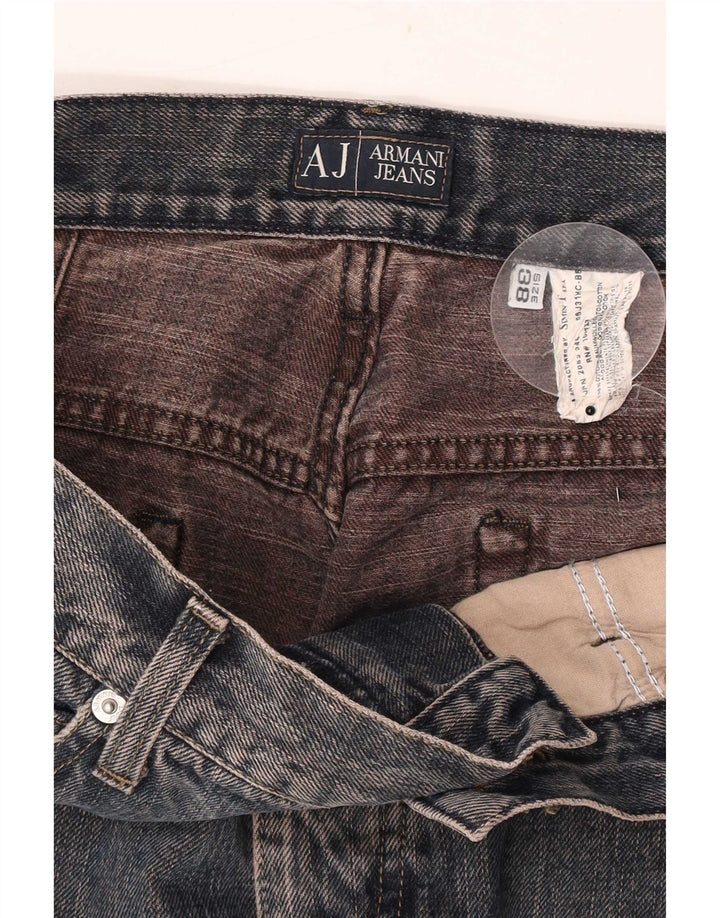 Vaqueros Armani Hombre Rectos W38 L33 Algodón Azul
