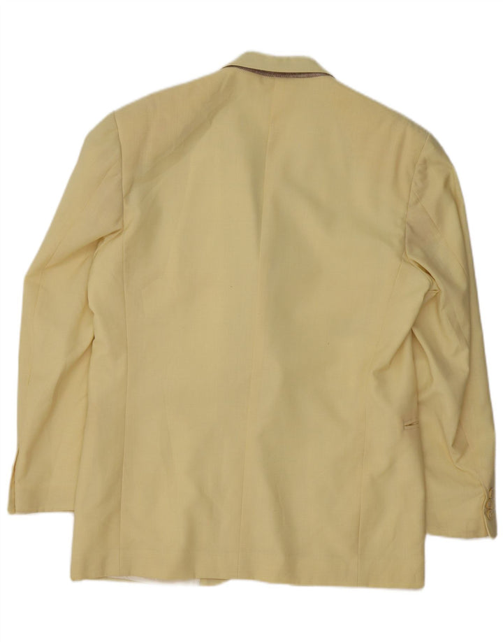 Renato Balestra Chaqueta tipo blazer de 2 botones para hombre IT 50 Lana amarilla grande