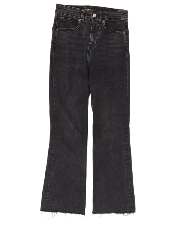 Zara Jeans Acampanados Para Mujer EU 38 Small W28 L26 Negro