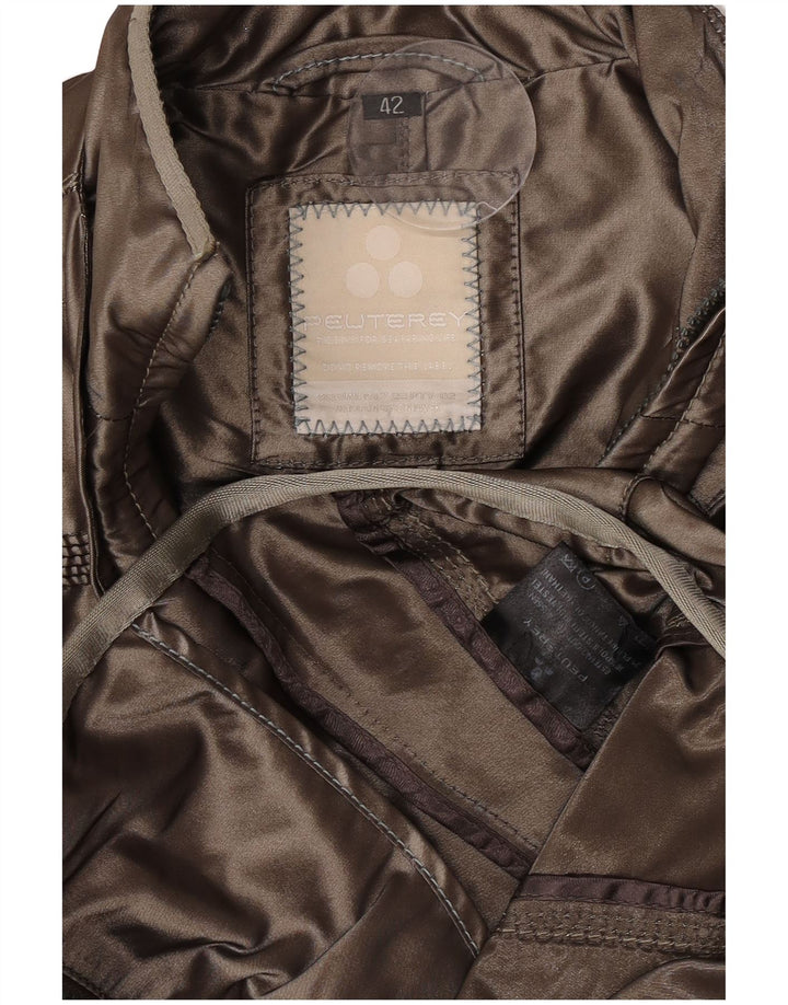 PEUTEREY Chaqueta utilitaria para mujer IT 42 Poliéster caqui medio