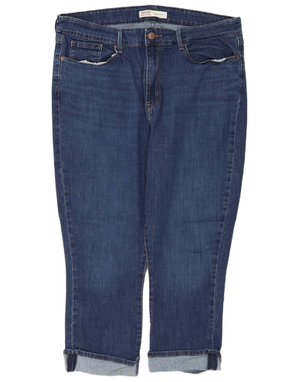 Levi's Jeans capri de cintura alta para mujer US 16 2XL W36 L21 Algodón azul
