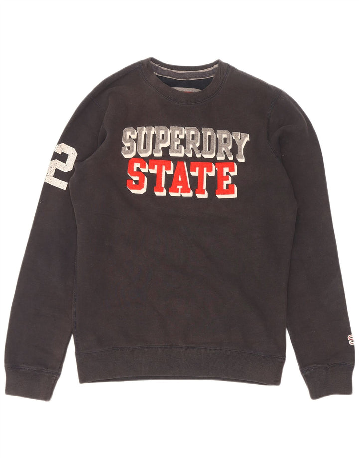 Superdry Sudadera Estampada Con Estampado De Algodón Negro Para Hombre