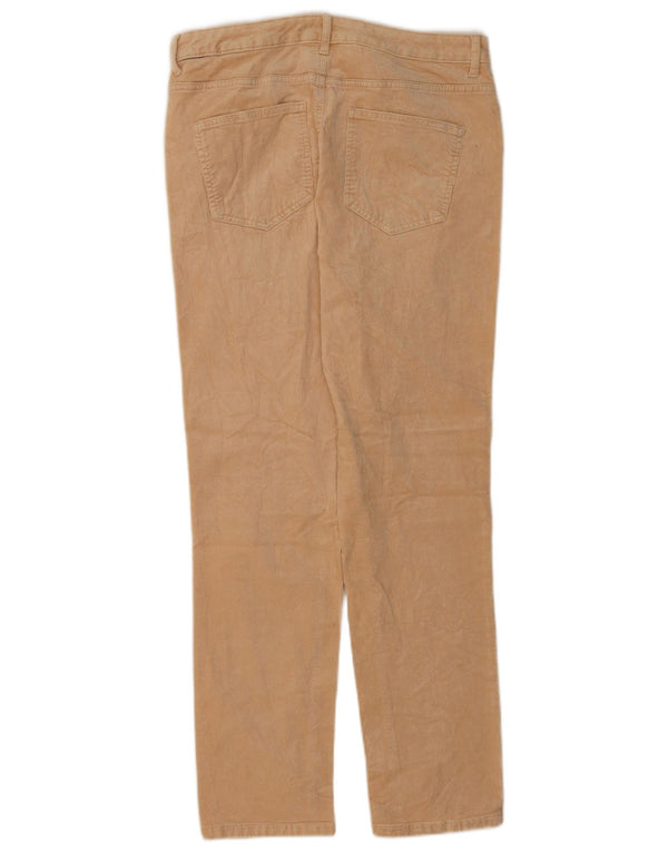 Marks & Spencer Pantalones de pana cónicos para mujer UK 46 Large W34 L30 Beige