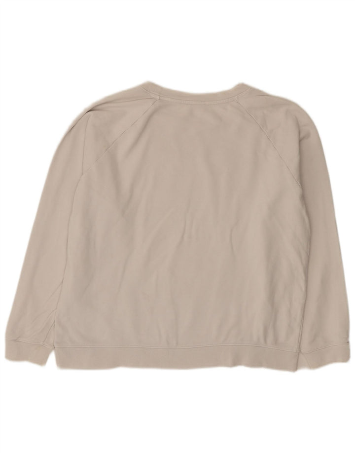 Levi's Sudadera de gran tamaño con gráfico para mujer UK 46 Large White Cotton