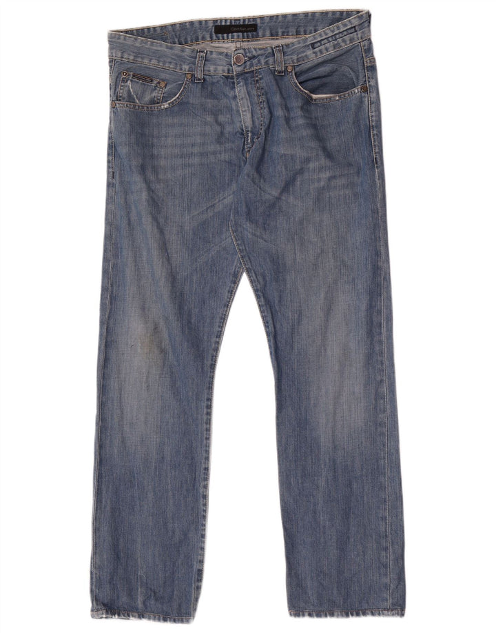Calvin Klein Jeans rectos para hombre W32 L30 Algodón azul