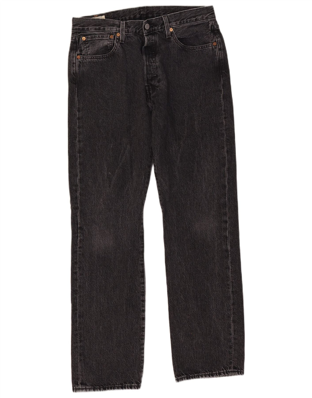 LEVI'S Jeans rectos 501 para hombre W32 L32 Algodón gris